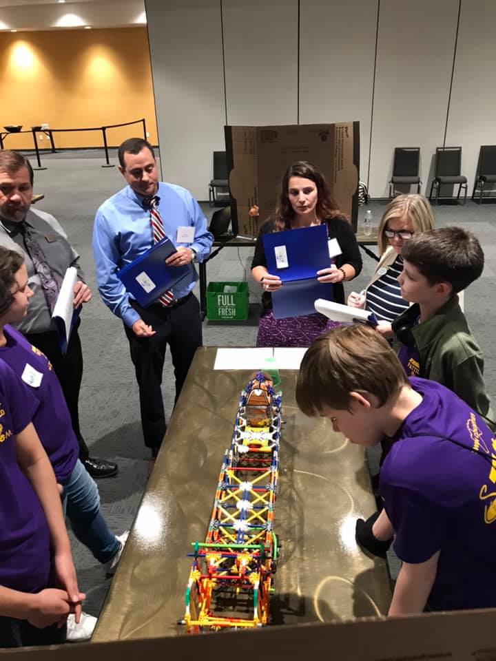 Pattillo STEM Team during judging time